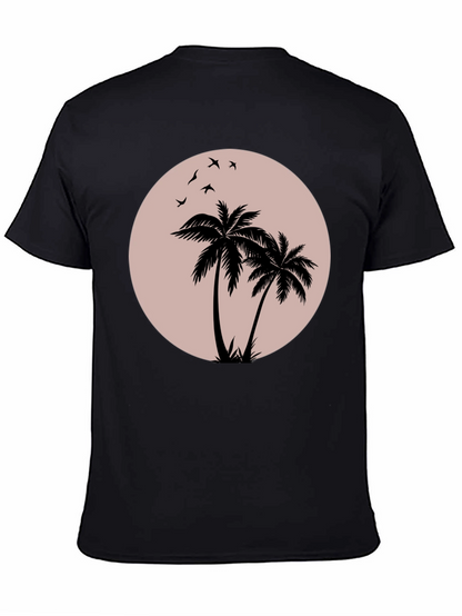 Black Palm Tree Graphic T-Shirt