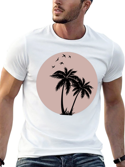 Black Palm Tree Graphic T-Shirt