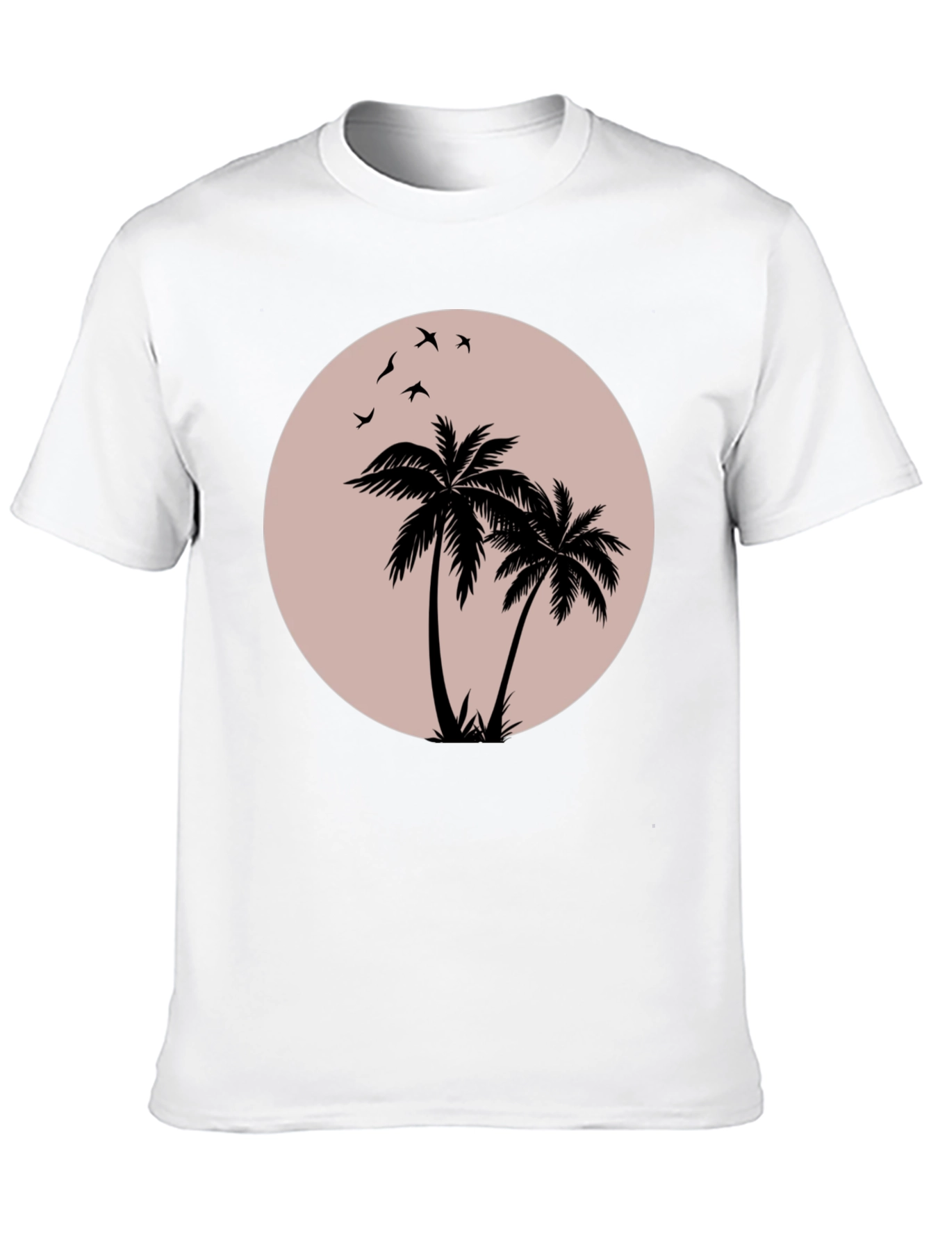 Black Palm Tree Graphic T-Shirt