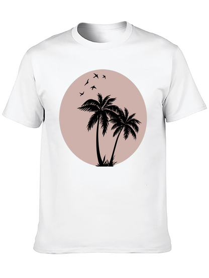 Black Palm Tree Graphic T-Shirt