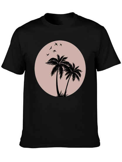 Black Palm Tree Graphic T-Shirt