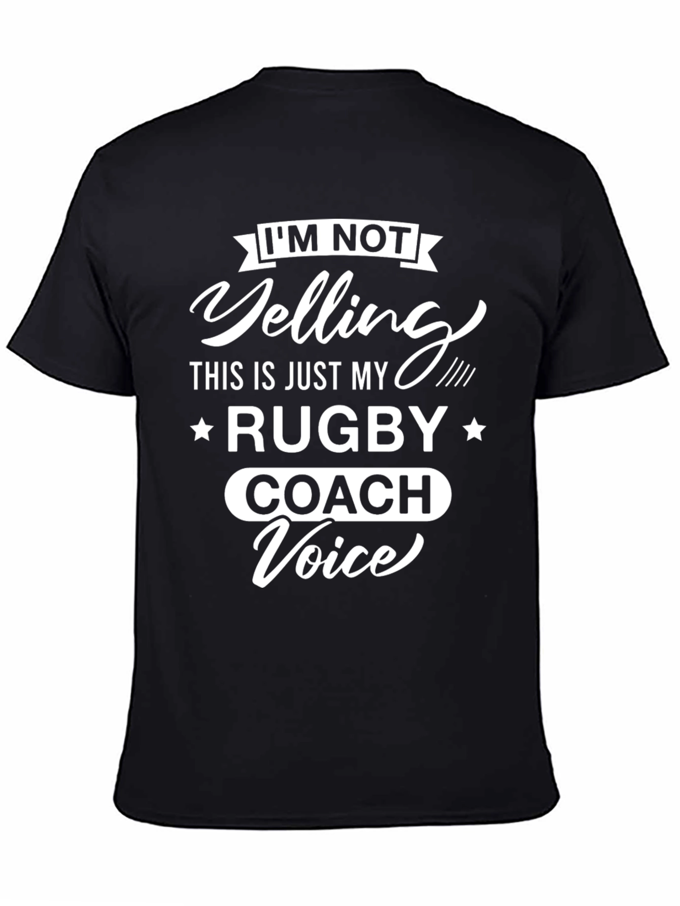Rugby Coach Voice T-Shirt - Funny Sports Tee