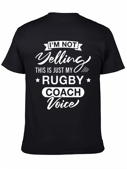 Rugby Coach Voice T-Shirt - Funny Sports Tee
