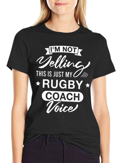 Rugby Coach Voice T-Shirt - Funny Sports Tee