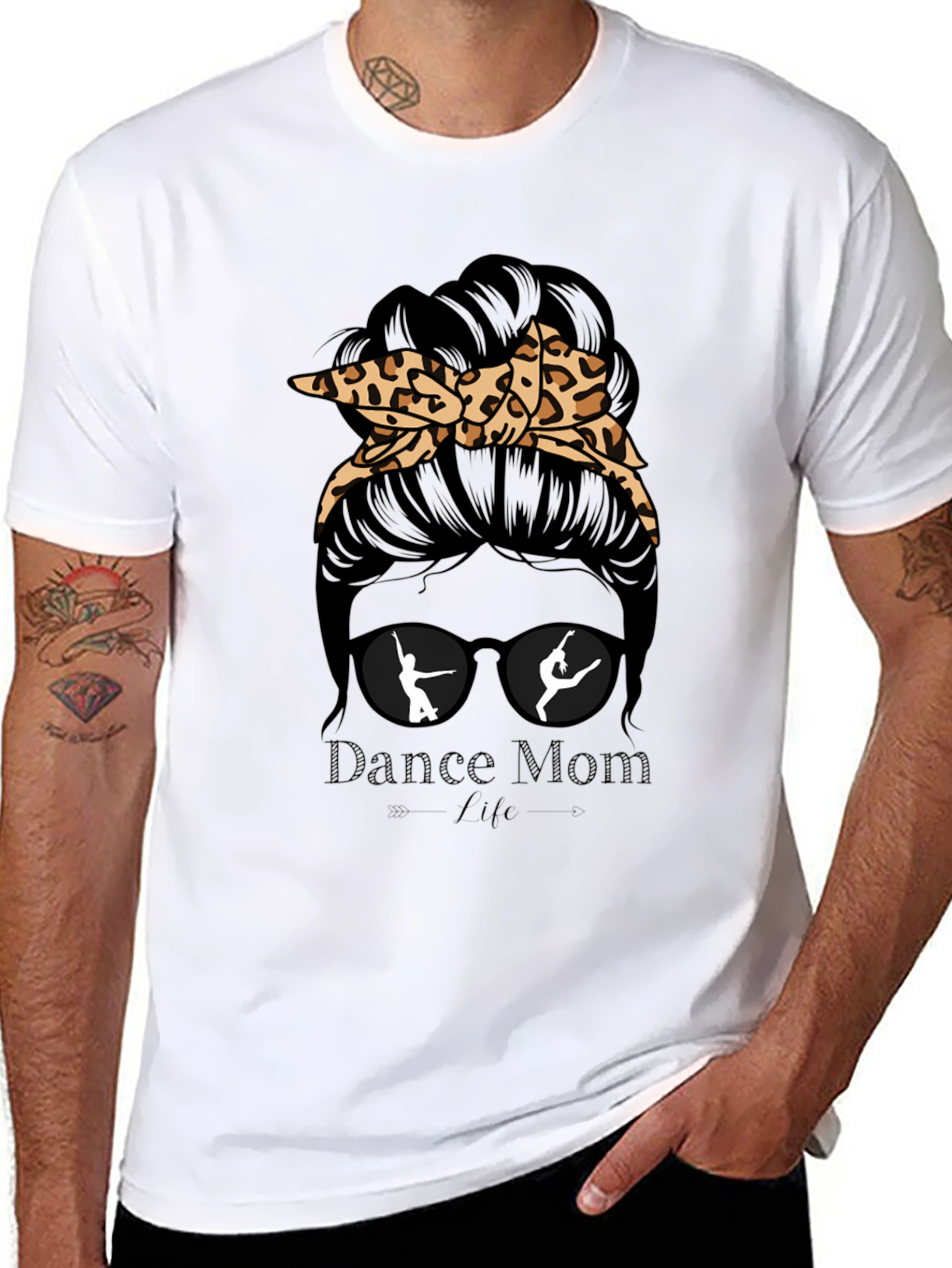 Dance Mom Life Messy Bun T-Shirt