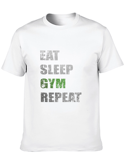 Eat Sleep Gym Repeat Graphic Tee