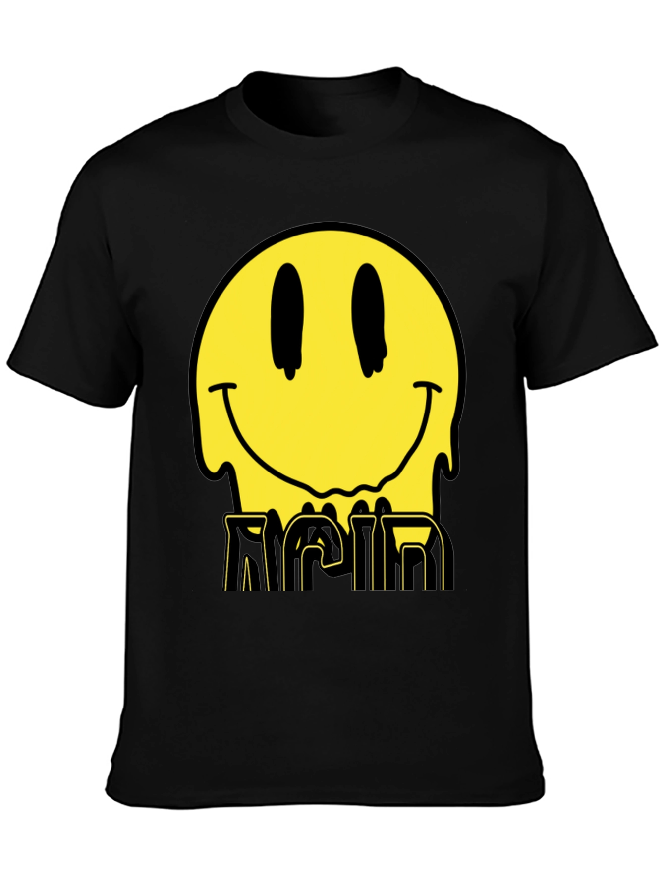 Acid Smiley Face Graphic Tee
