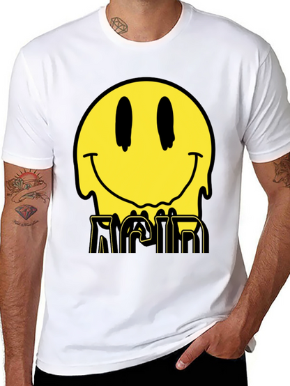 Acid Smiley Face Graphic Tee