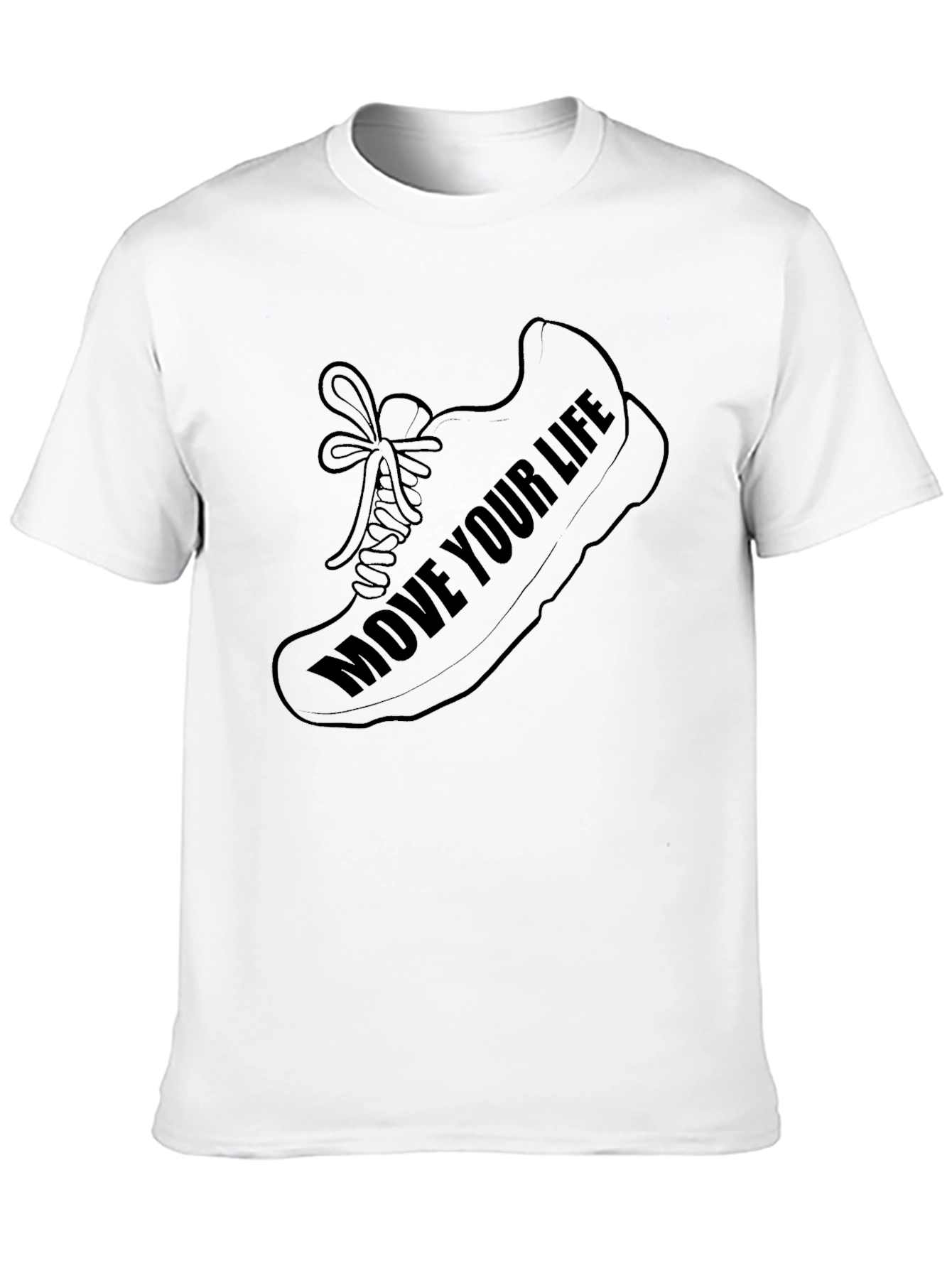 Move Your Life Graphic T-Shirt - Black