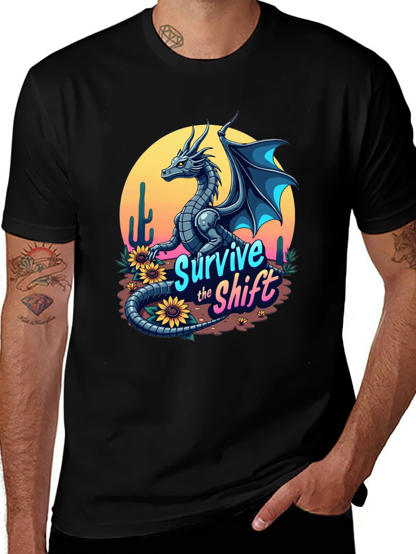 Survive the Shift Dragon Graphic Tee
