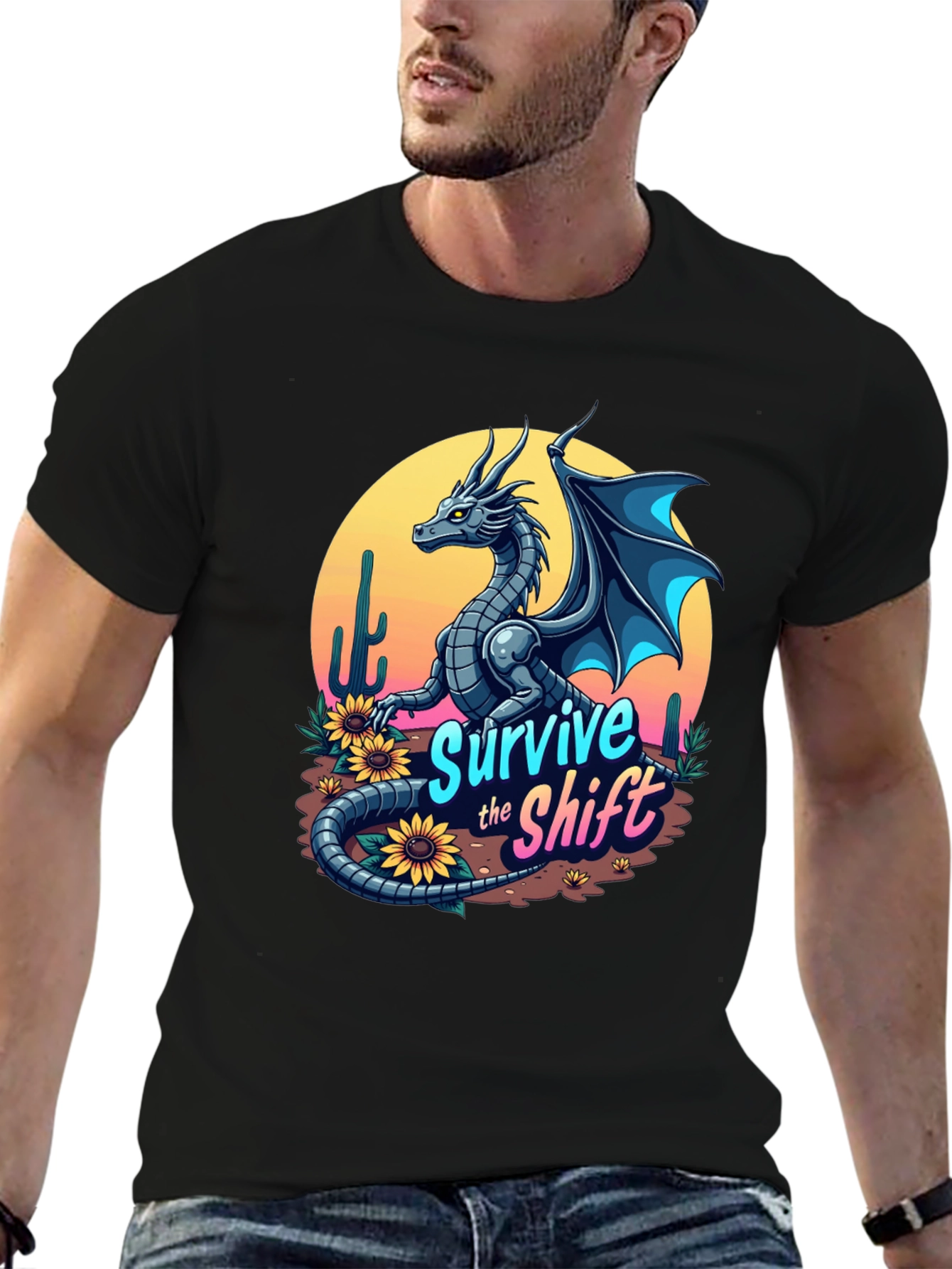 Survive the Shift Dragon Graphic Tee