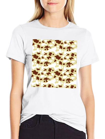 Cow Pattern T-Shirt - Black