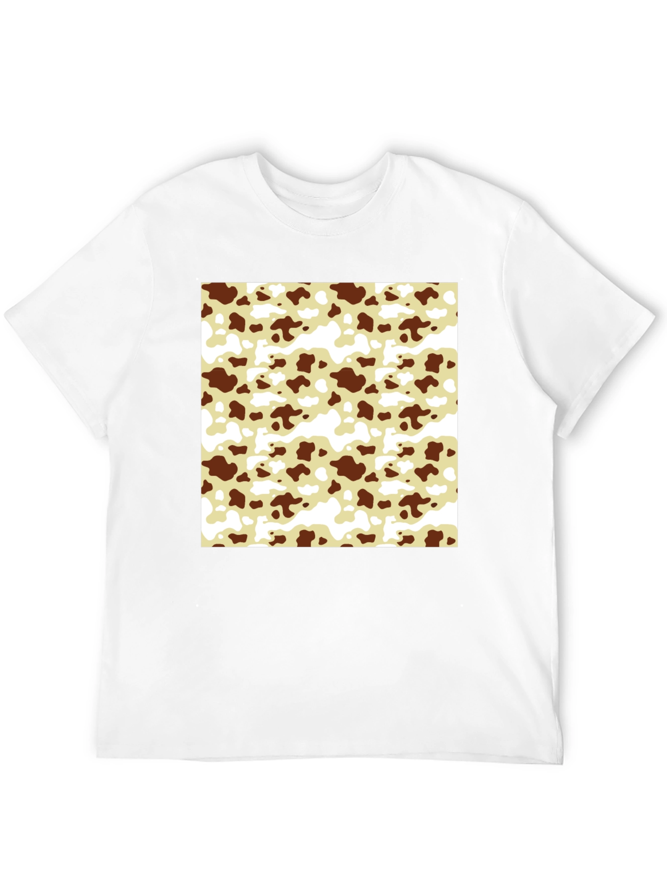 Cow Pattern T-Shirt - Black