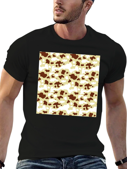 Cow Pattern T-Shirt - Black