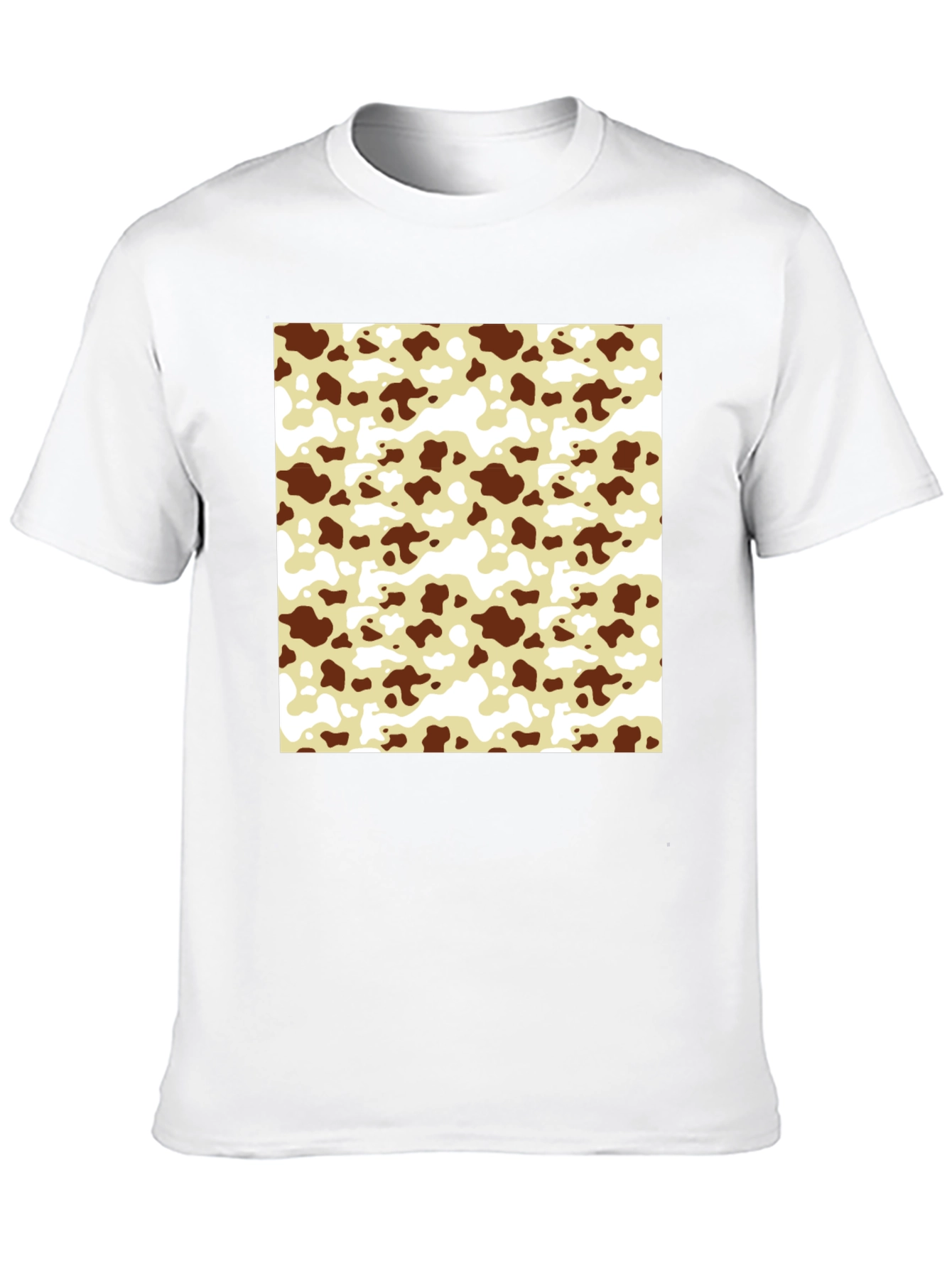 Cow Pattern T-Shirt - Black