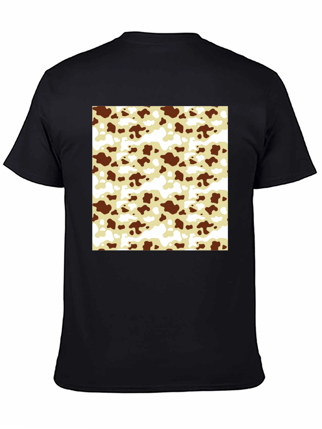 Cow Pattern T-Shirt - Black