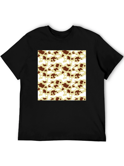 Cow Pattern T-Shirt - Black