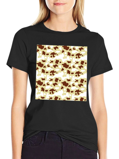 Cow Pattern T-Shirt - Black