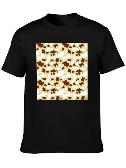 Cow Pattern T-Shirt - Black