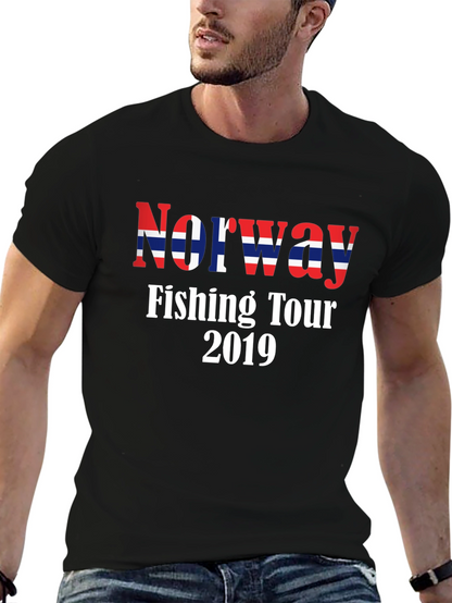 Norway Fishing Tour 2019 Black T-Shirt