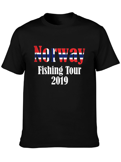 Norway Fishing Tour 2019 Black T-Shirt