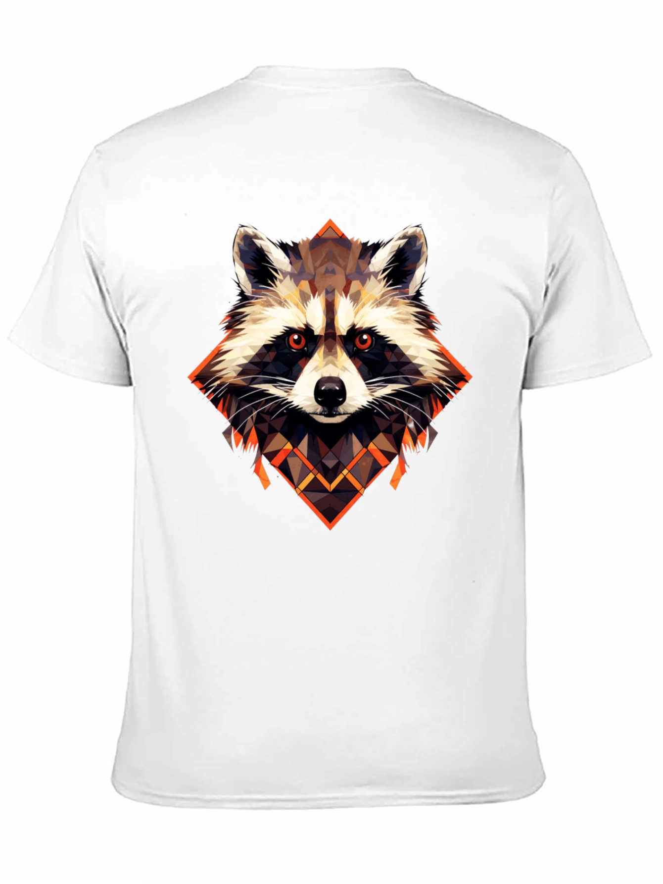 Raccoon Geometric Art Graphic Tee
