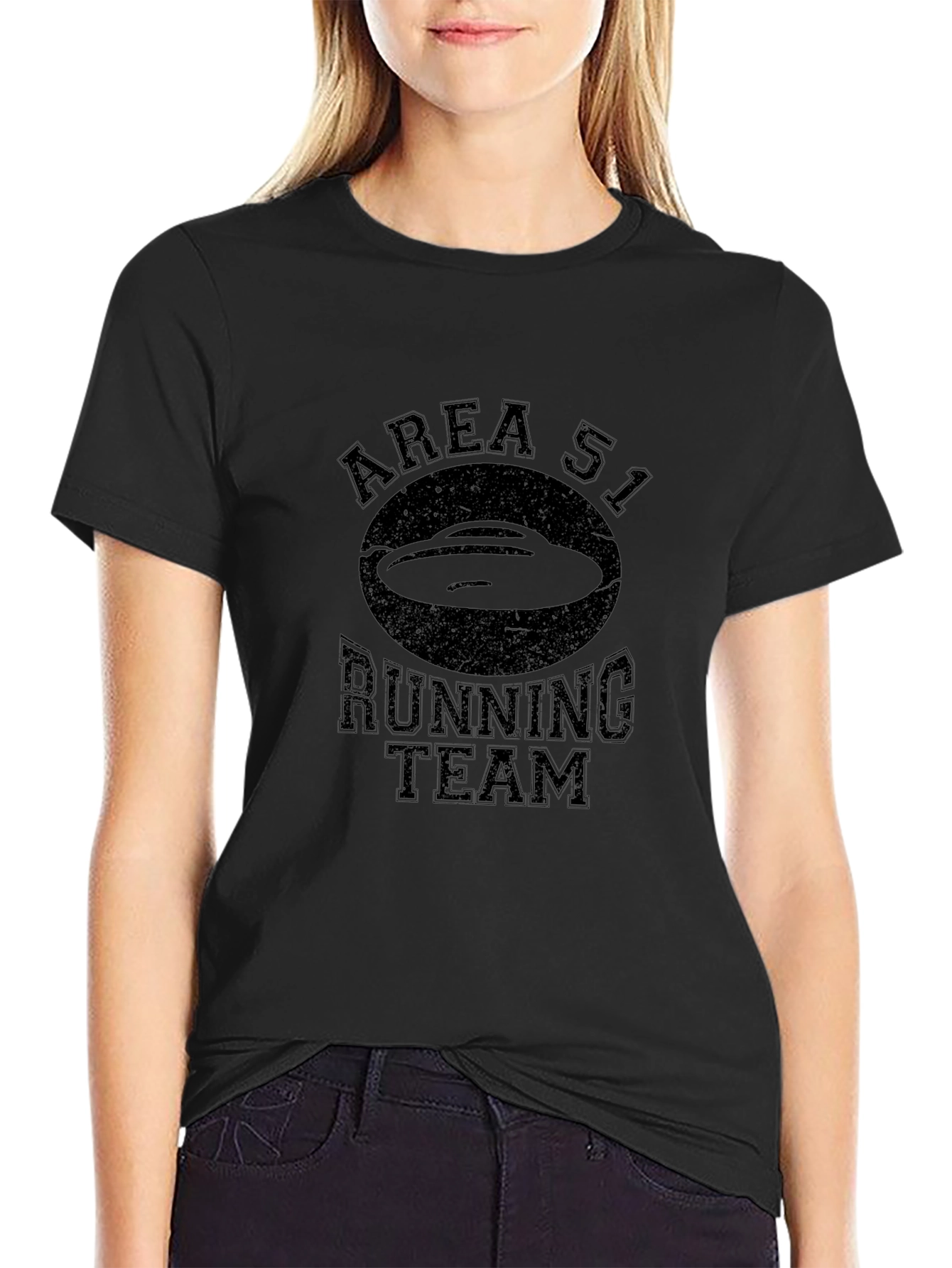 Area 51 Running Team Black Graphic T-Shirt