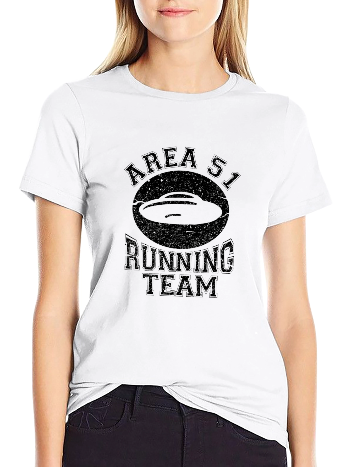 Area 51 Running Team Black Graphic T-Shirt