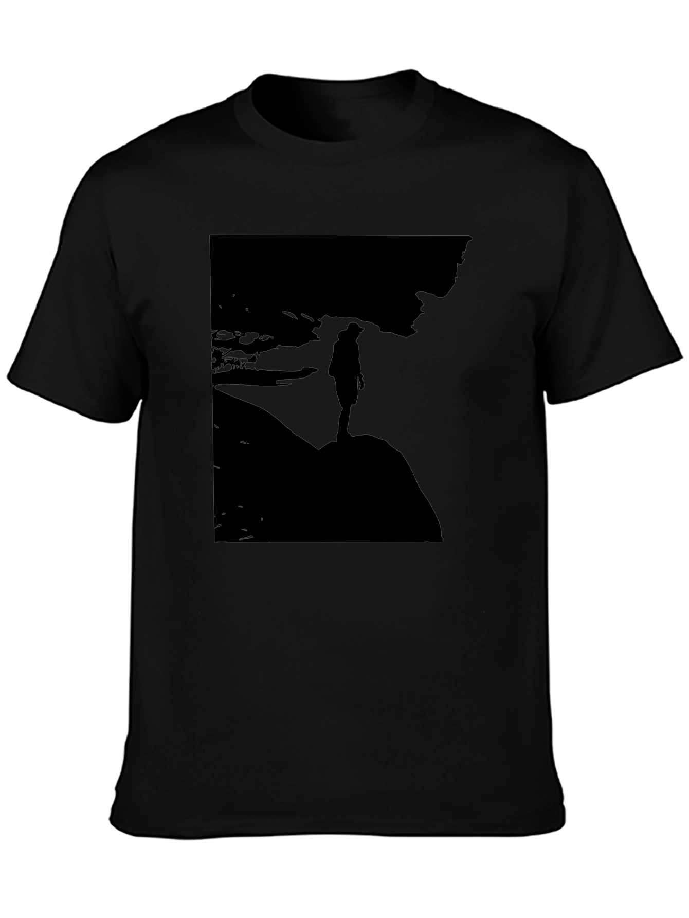 Silhouette Graphic T-Shirt - Mens Black Tee
