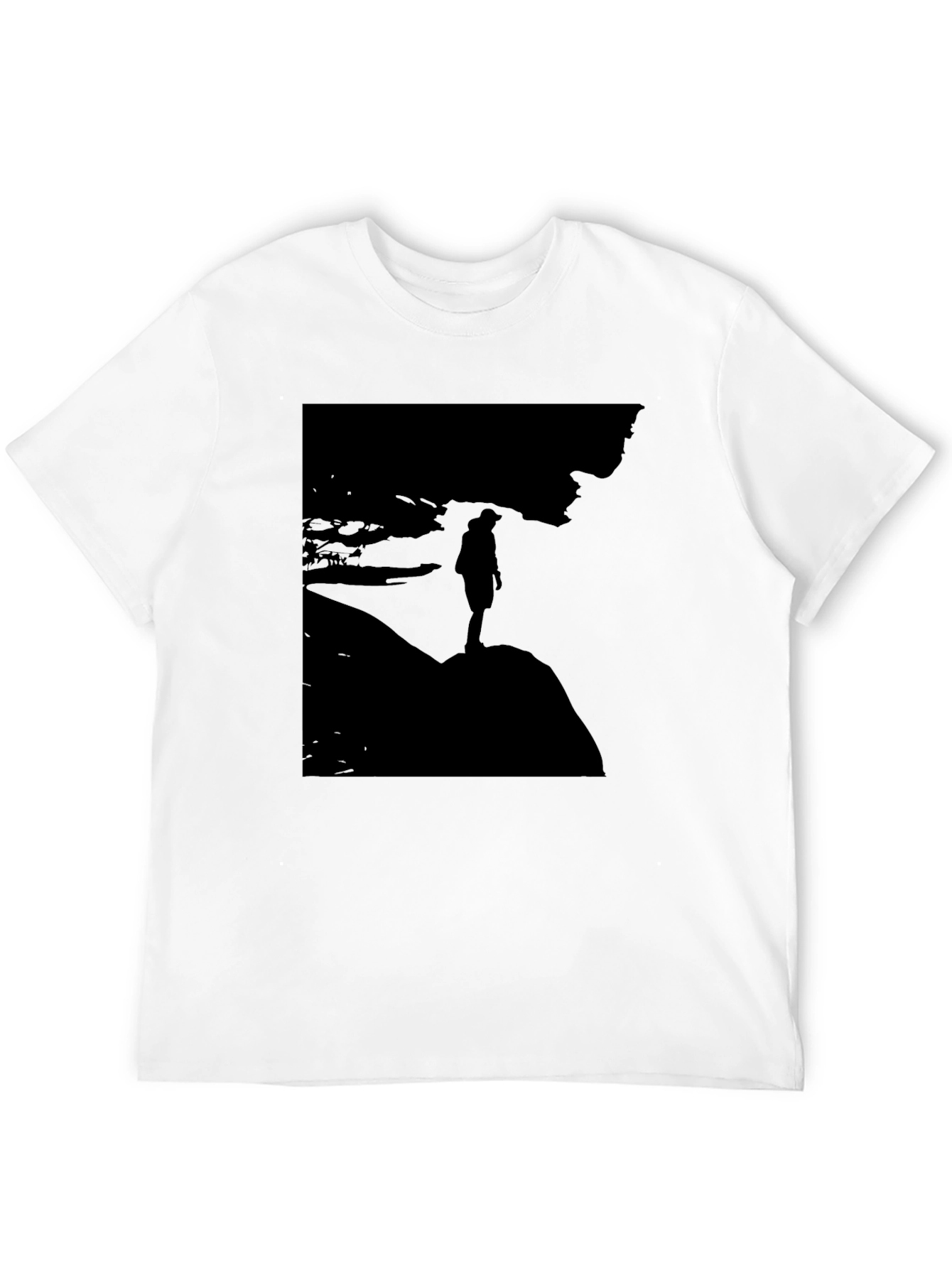 Silhouette Graphic T-Shirt - Mens Black Tee