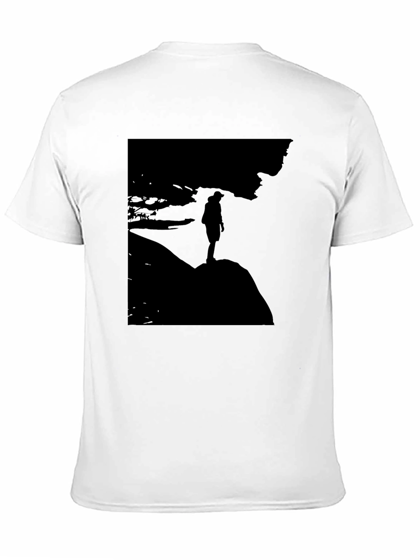 Silhouette Graphic T-Shirt - Mens Black Tee