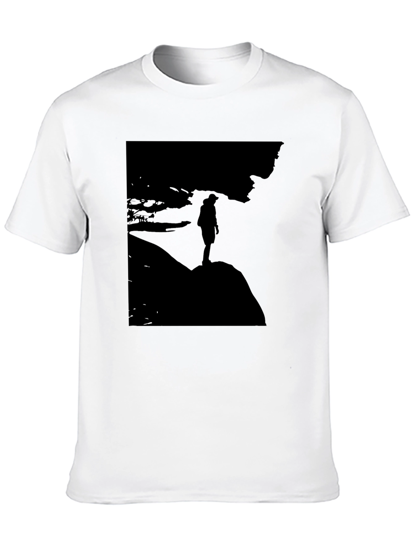 Silhouette Graphic T-Shirt - Mens Black Tee