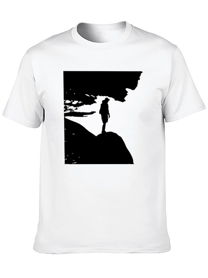 Silhouette Graphic T-Shirt - Mens Black Tee