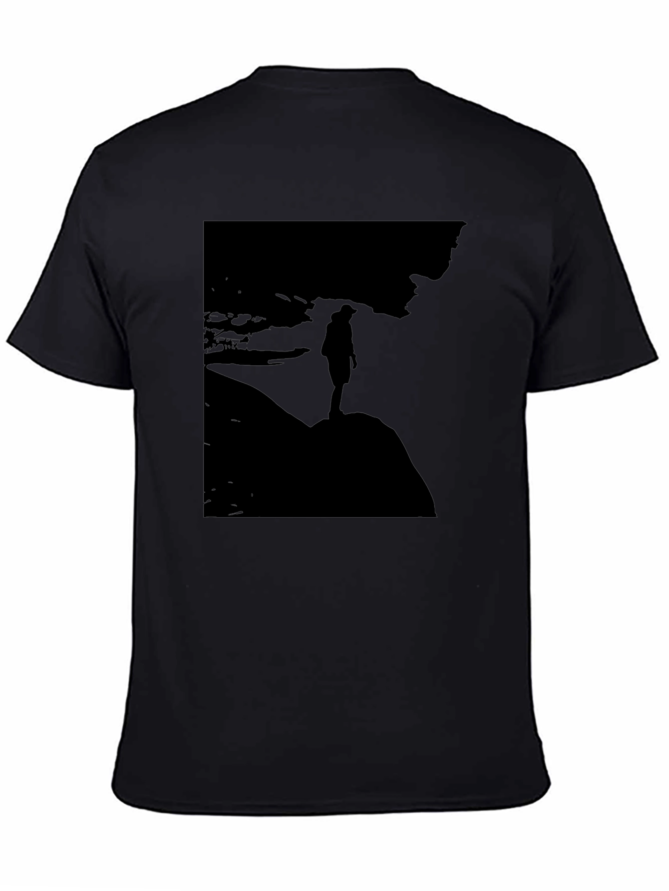 Silhouette Graphic T-Shirt - Mens Black Tee