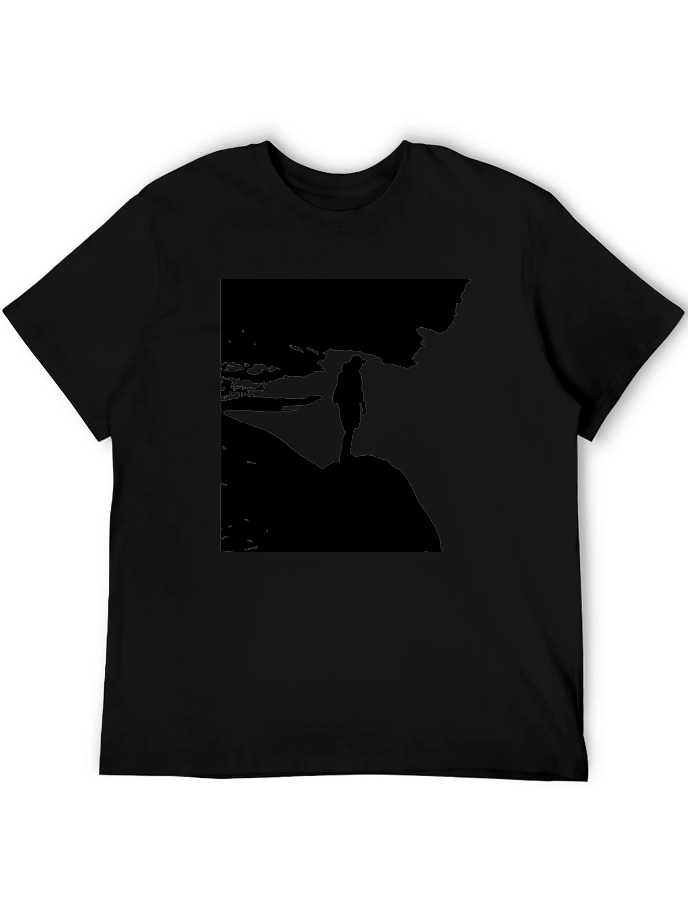 Silhouette Graphic T-Shirt - Mens Black Tee