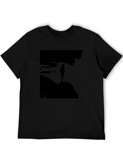 Silhouette Graphic T-Shirt - Mens Black Tee