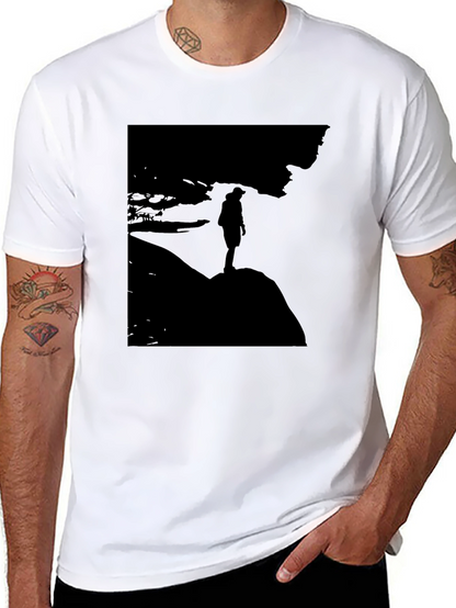 Silhouette Graphic T-Shirt - Mens Black Tee