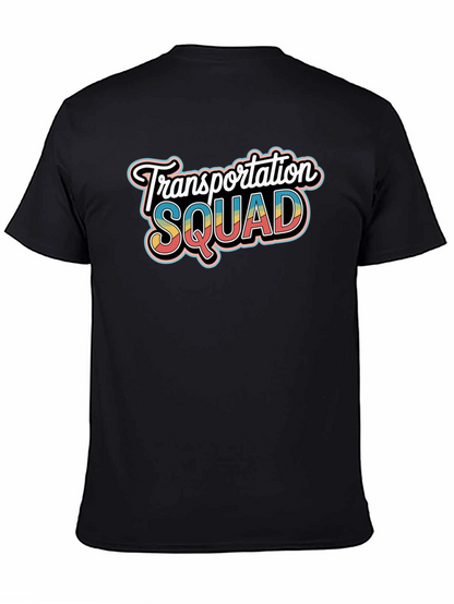Transportation Squad Graphic Tee - Black Crew Neck
