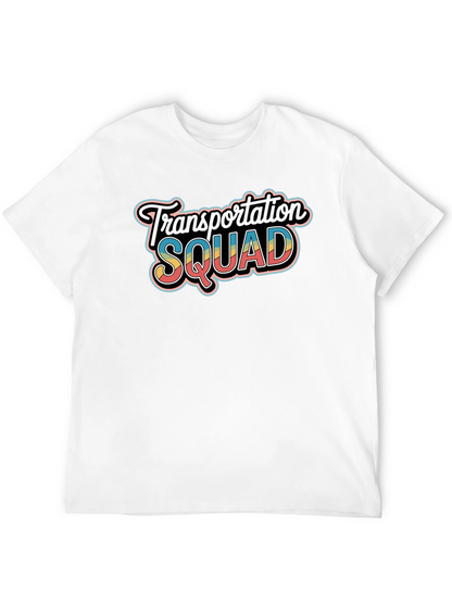 Transportation Squad Graphic Tee - Black Crew Neck