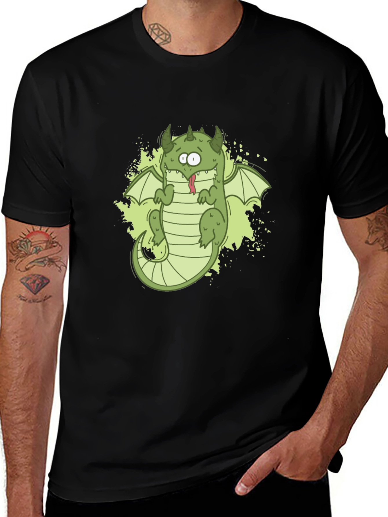 Cartoon Dragon Graphic Tee