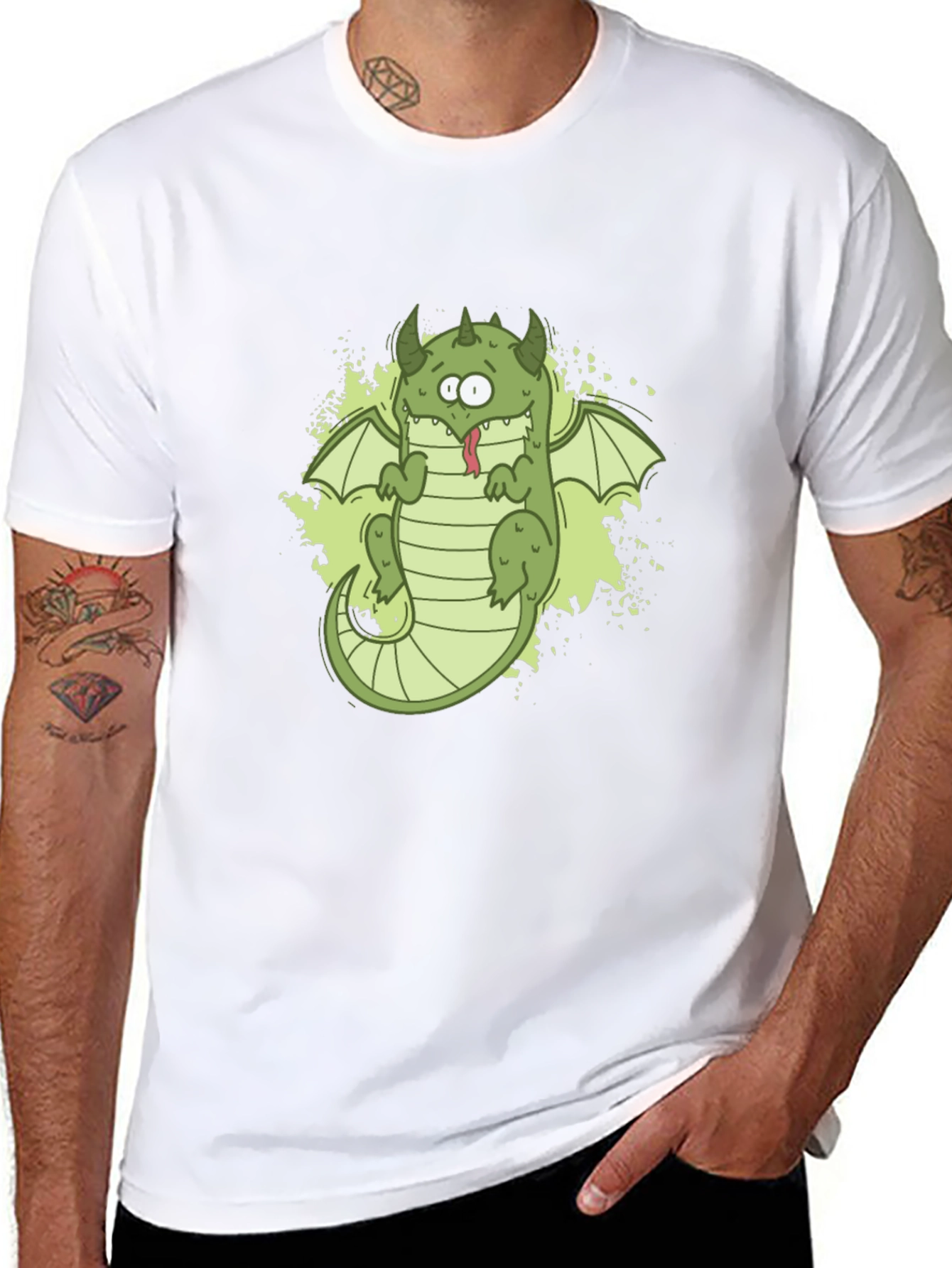 Cartoon Dragon Graphic Tee