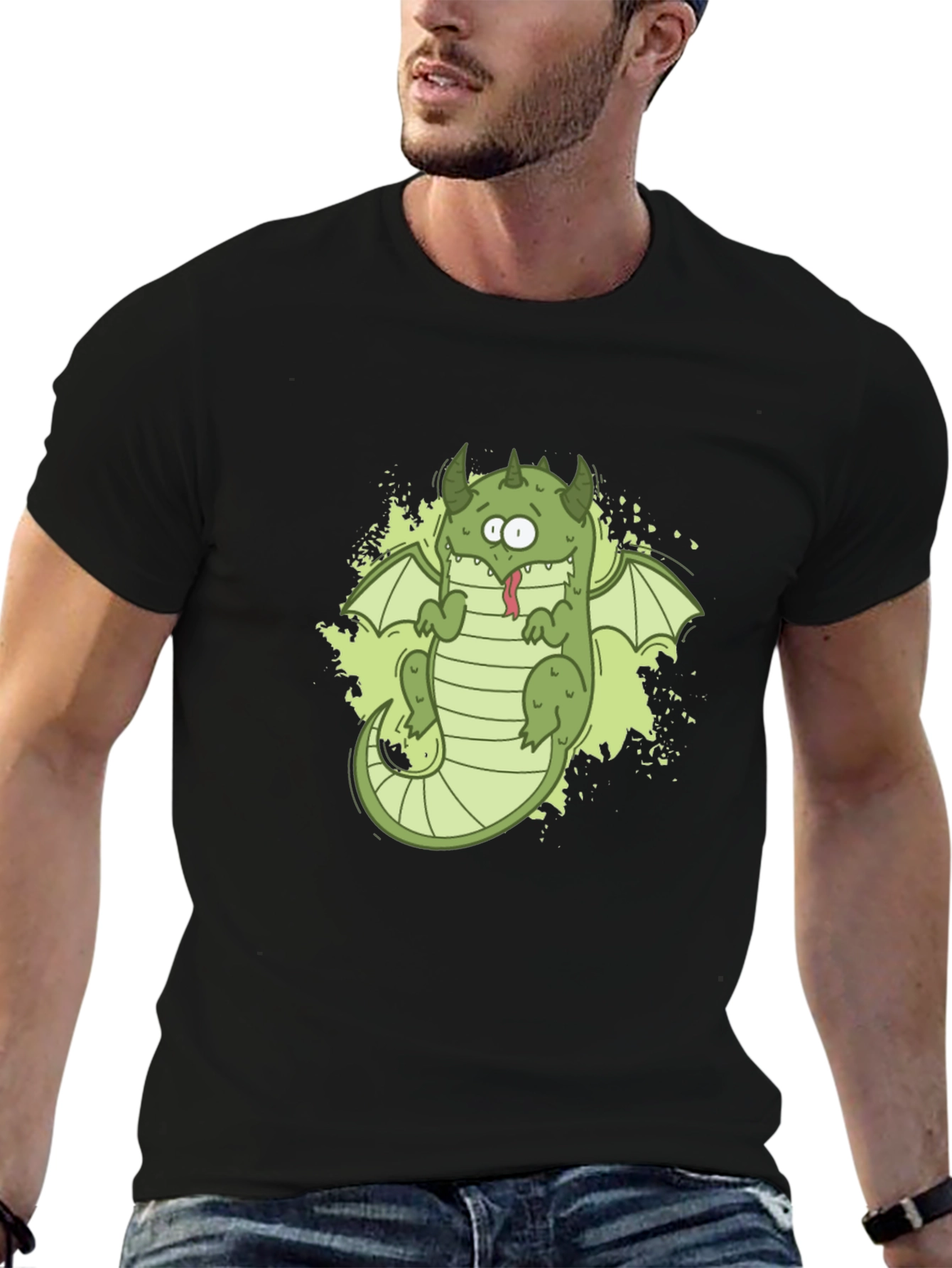 Cartoon Dragon Graphic Tee