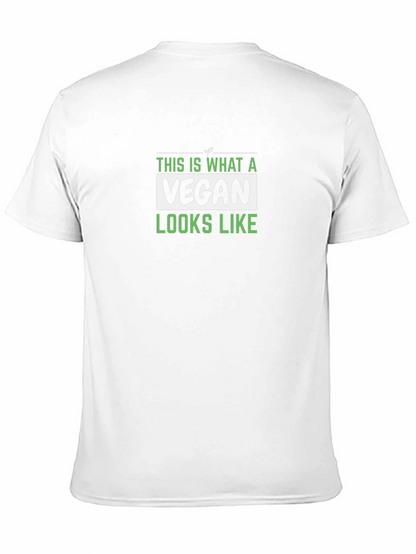 Vegan Look T-Shirt - Black Graphic Tee