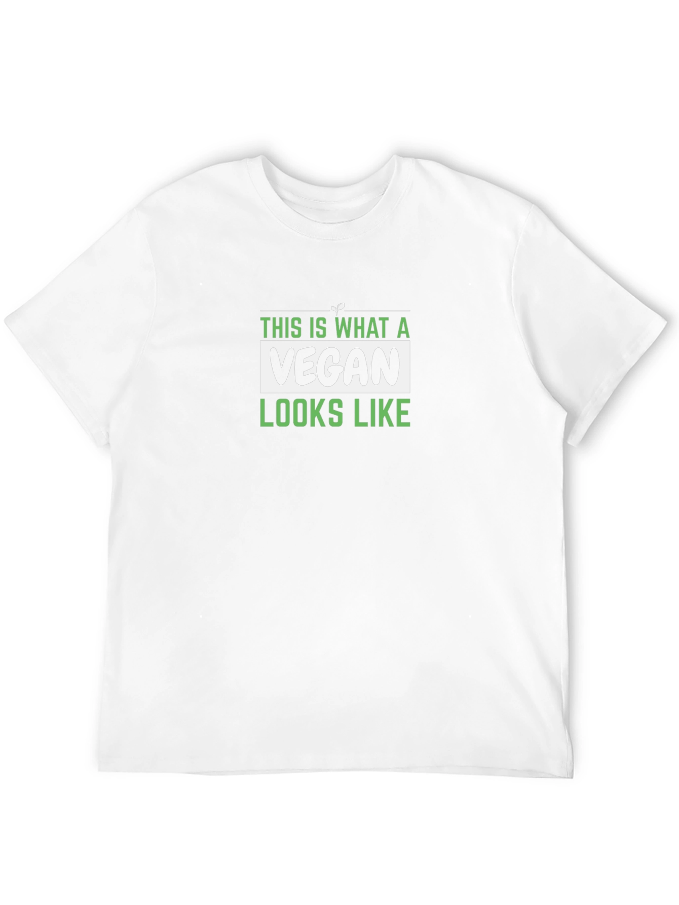 Vegan Look T-Shirt - Black Graphic Tee