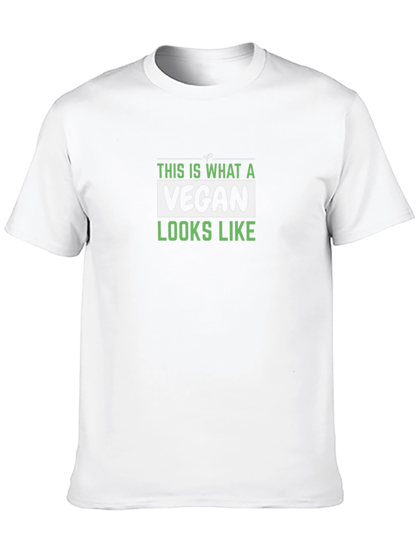 Vegan Look T-Shirt - Black Graphic Tee