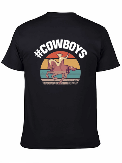 #Cowboys Graphic Tee - Western Style T-Shirt