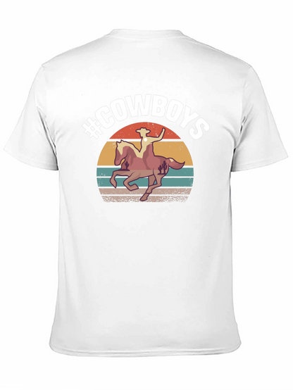 #Cowboys Graphic Tee - Western Style T-Shirt