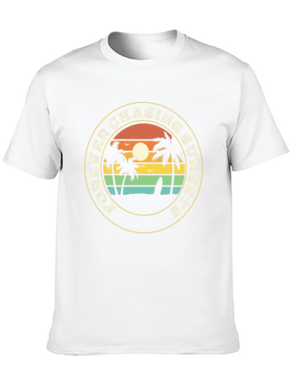 Forever Chasing Sunsets Black Graphic Tee