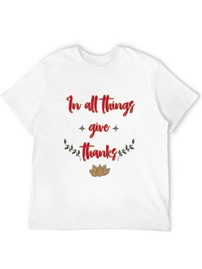 In All Things Give Thanks Graphic Tee