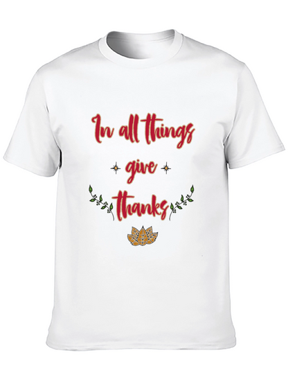 In All Things Give Thanks Graphic Tee